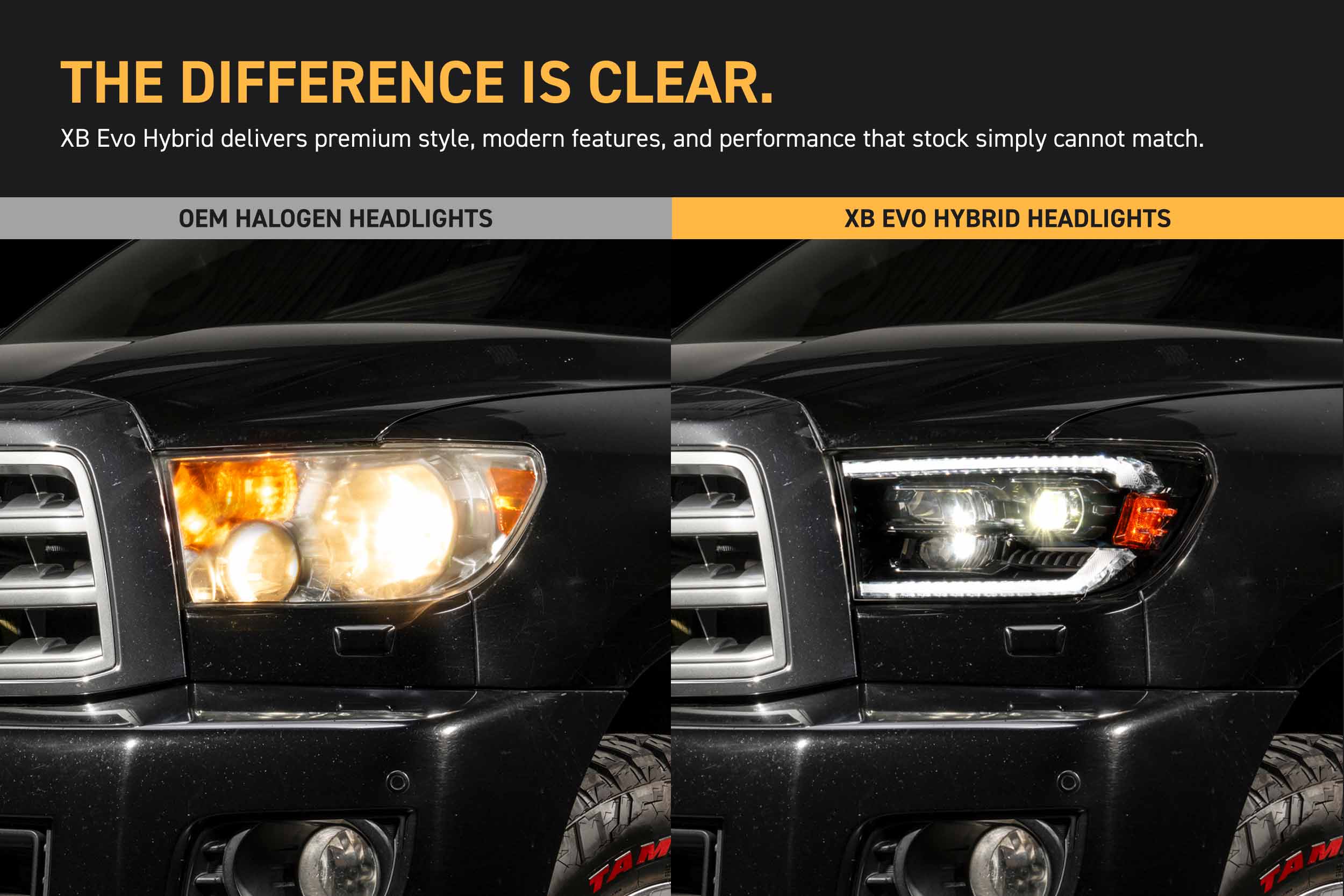 LF2-533Y | XB Evo Hybrid LED Headlights for 08-17 Toyota Sequoia
